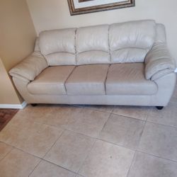 Great Leather Sofa 77" Long
