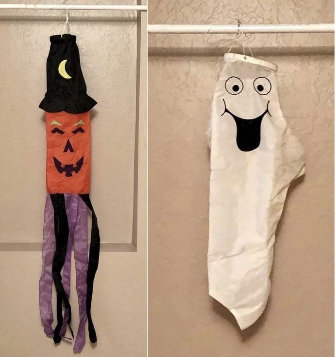 Vintage 90s Halloween Flags & Windsocks