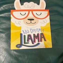 No Drama Llama Wooden Sign. 9.06”x 12”