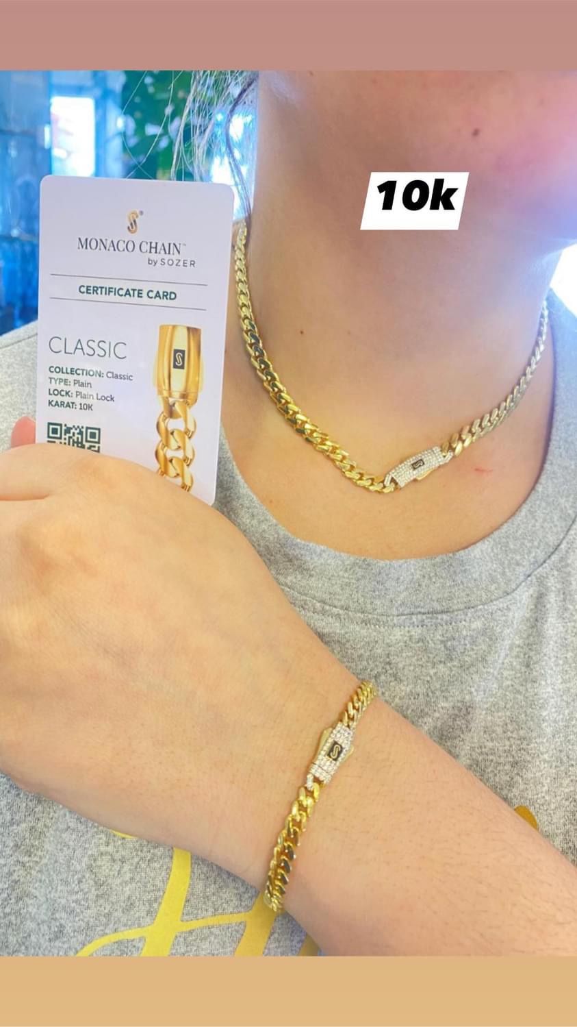 10k Monaco Chain With Authenticity Card