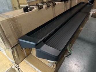 22-26 Toyota Tundra Crew Cab Black 6” Wide Step Running Board Side Steps/ Estribos Escalones