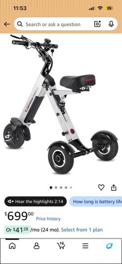 Portable electric scooter