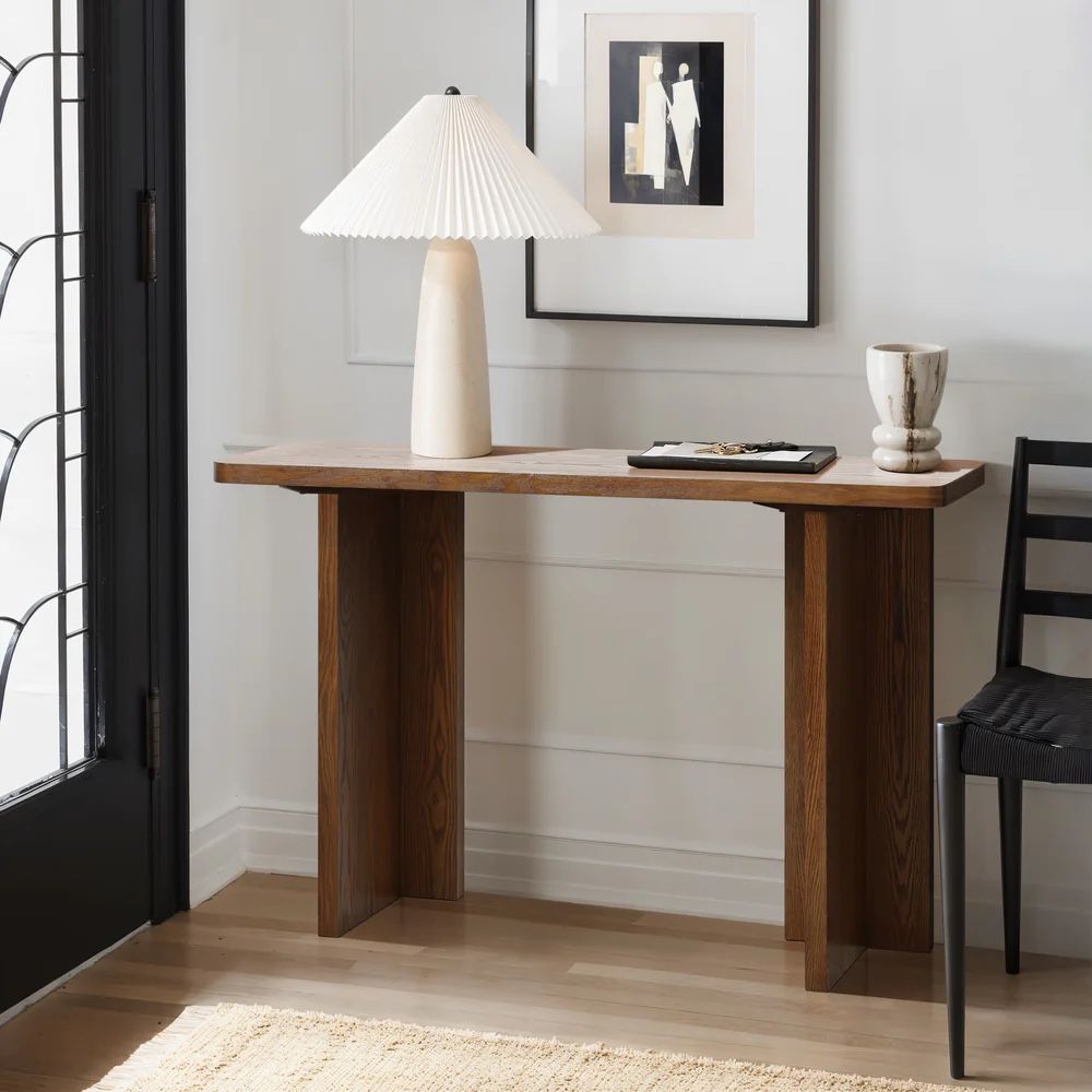 Modern Wood Console Table in Walnut Finish, 46" ,IF2323
