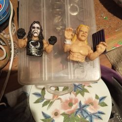 2 1999 Wwf  Thumb Wrestlers .Rick Flare  And Sting