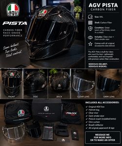 AGV Pista Carbon Fiber Helmet XXL