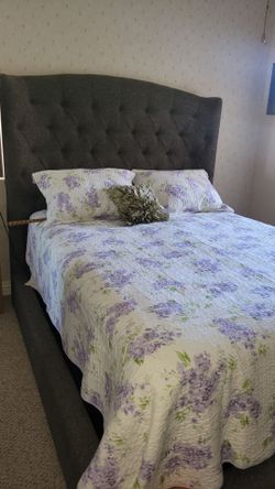 Queen size headboard and frame