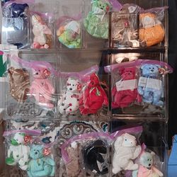 Beanie Baby Collection With Wall Mount Display