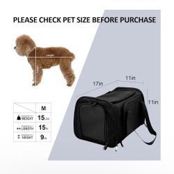 Henkelion Pet, Dog, Cat Carrier S/M, Black. TSA Airline Approved. Russell/Boulder Area.
