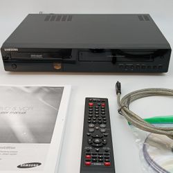 Samsung, DVD Recorder/VCR with Remote, Manual And Cable. HDMI Output. Works Fine.