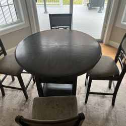 Dining Table With Hidden Storage Underneath With Chairs 