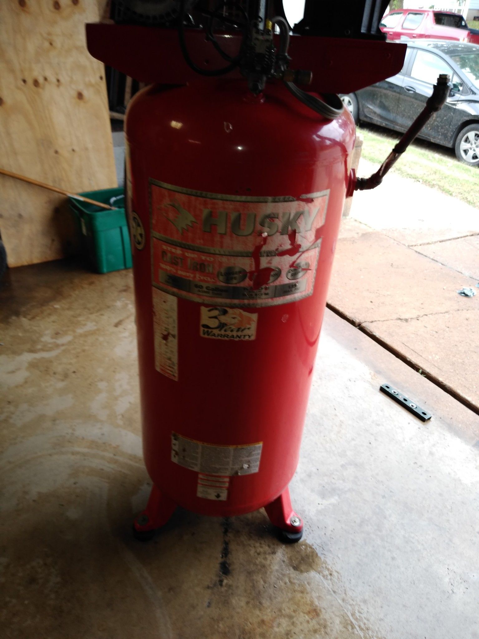 Husky 60 gallon air compressor