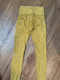 Lululemon High-Rise Leggings Yellow Print