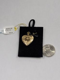 14k gold locket 2.5 pennyweights  $386 after holiday discounts inv (846/207/13)