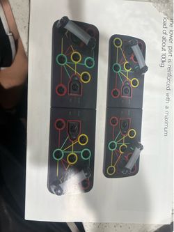 Push Up Board with Color-Coded Positions
