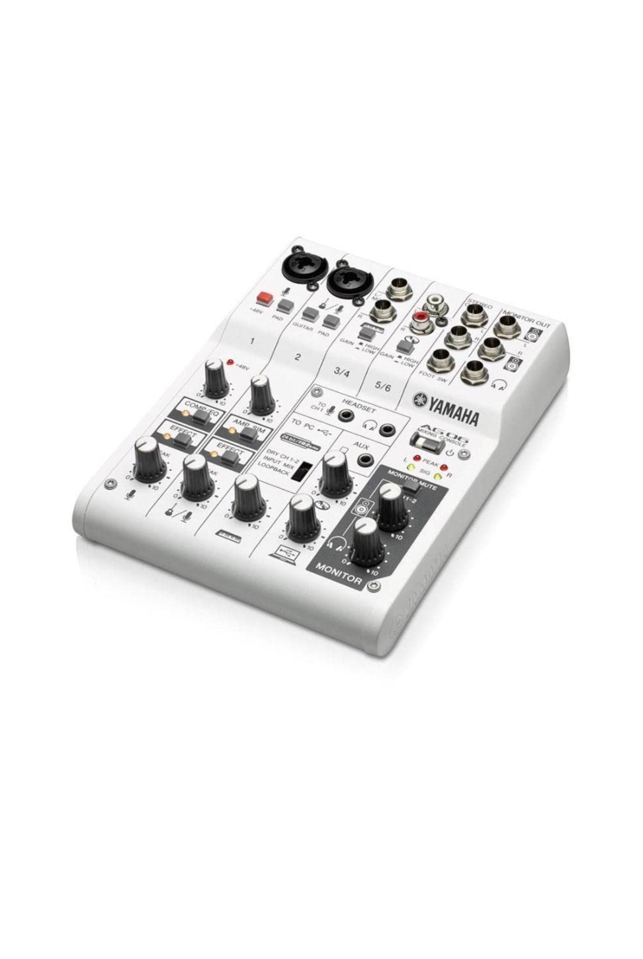Yamaha AG06 Portable USB Powered 6 Channel Portable Recording Mixer IOS/MAC/PC