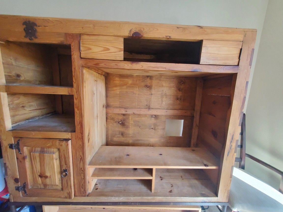 Solid Wood Entertainment Center