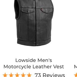 2XL Genuine leather Conceal Carry vest 