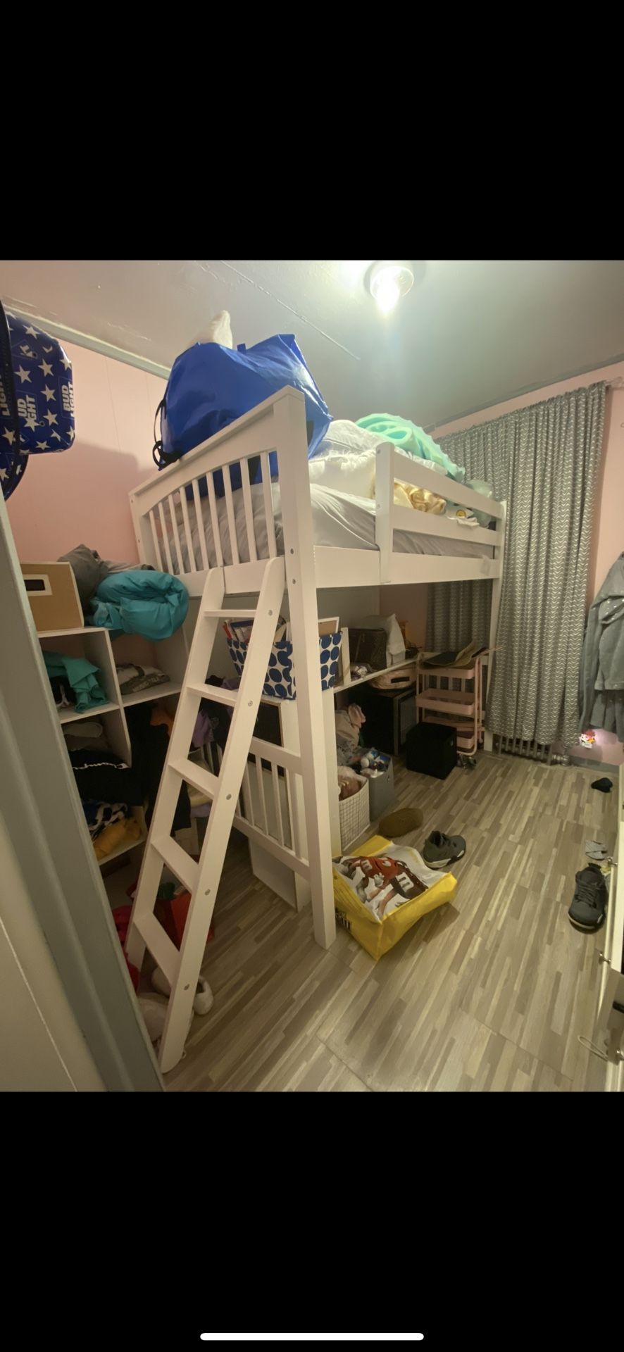 Raymore Flanagan White Loft Bed Pick Up Only