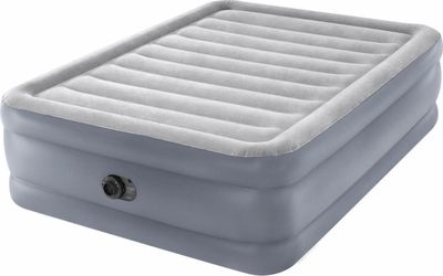Intex 20 Queen Dura-Beam Deluxe Raised Air Bed Mattress with Built-in Pump