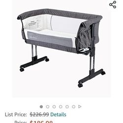 Folding Portable Crib By Mika Micky Still New With Carry Case