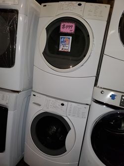 Kenmore front load washer and dryer set working perfectly