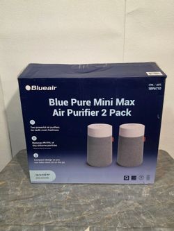 Blueair Blue Pure Mini Max Air Purifier (2-Pack), 432ft - Open Box