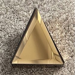 Vintage Silvestri Gold Mirror Pyramid Jewelry Music Box