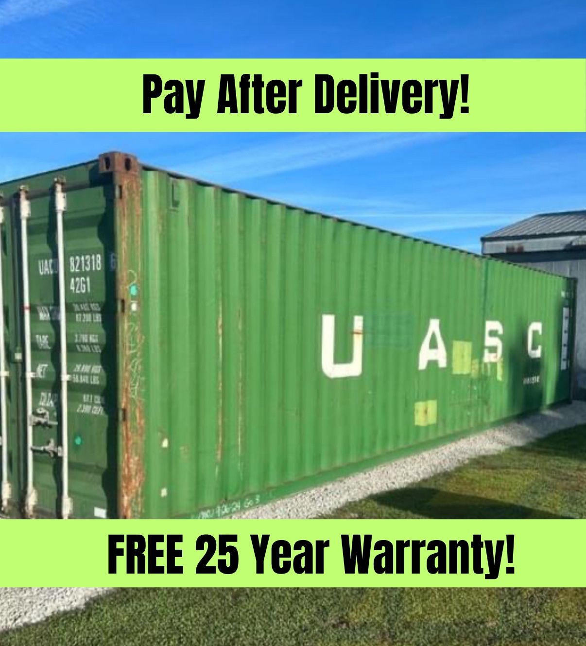 Shipping Containers- New/used