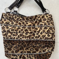 Beautiful Leopard Print Shoulder Handbag 