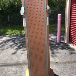 Commercial Rotating Pegboard Display Stand
