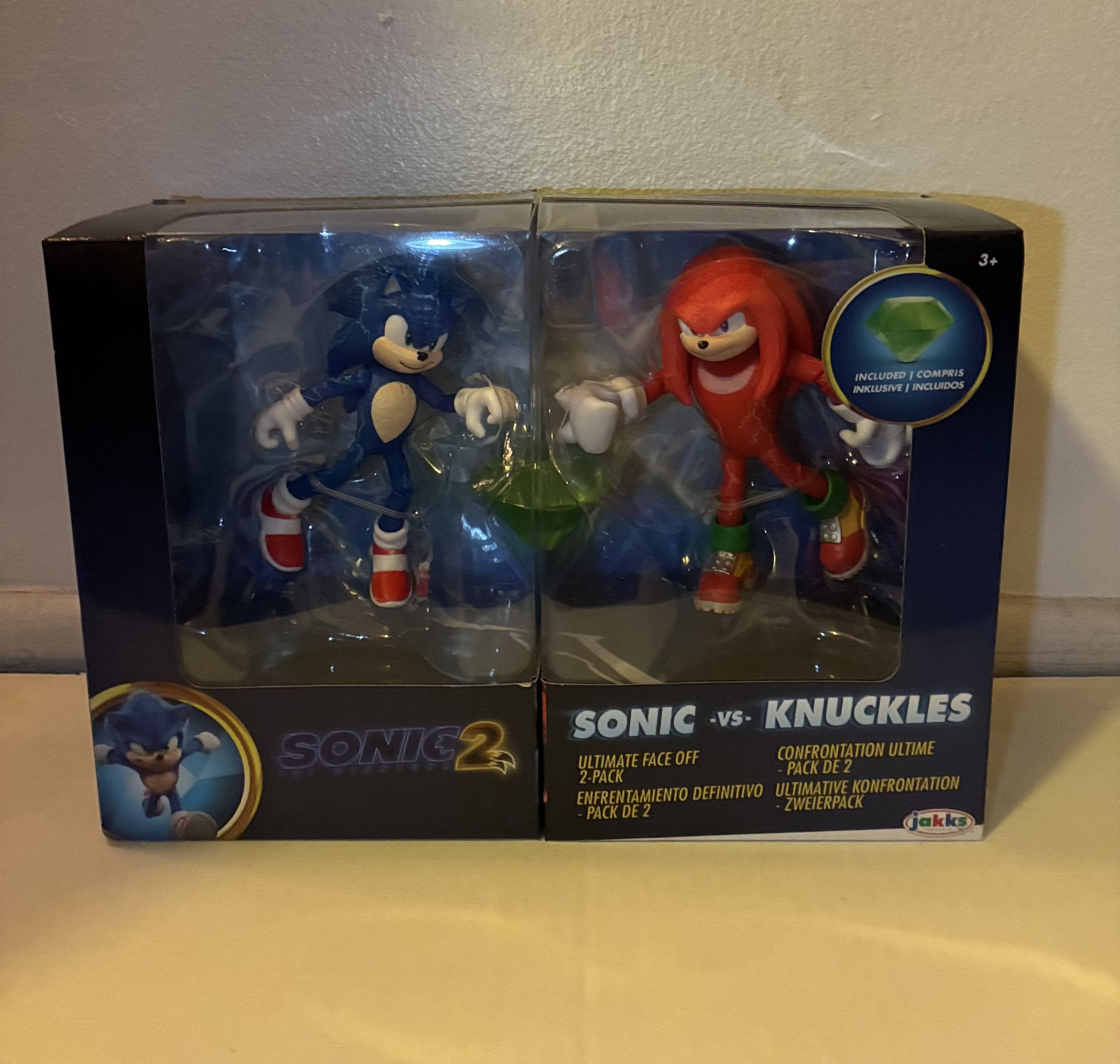 Hard-to-Find Sonic vs Knuckles 2-Pack – Sonic the Hedgehog 2 Movie (NEW)