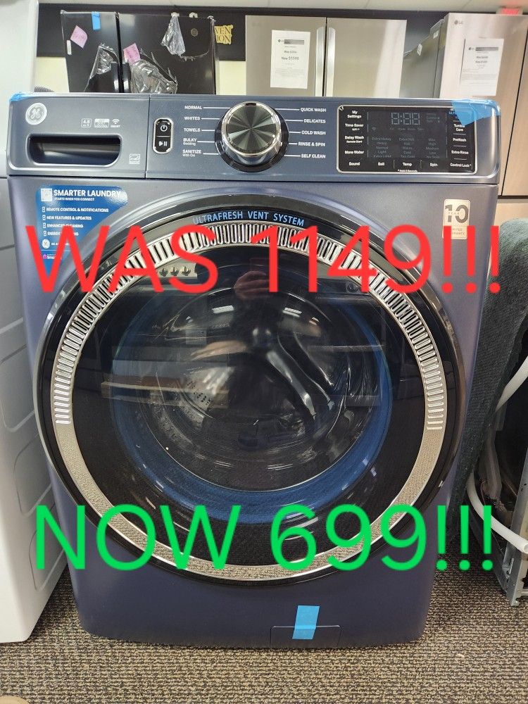 GE 4.8CF WASHER! MANUFACTURERS WARRANTY! 48HR DELIVERY! 0 DOWN 0% FINANCING!