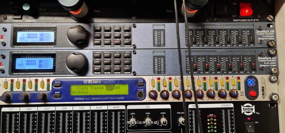 Klark Teknink DN9848 4 input x 8 output speaker processor