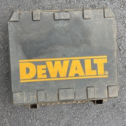 Plastic DeWalt Carry Case