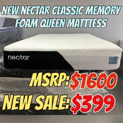 NEW NECTAR CLASSIC MEMORY FOAM QUEEN MATTRESS