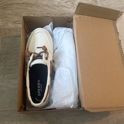 Sperry Women’s Crest Boat Shoe- White