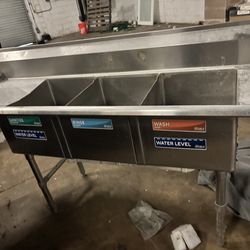 3 compartment sink