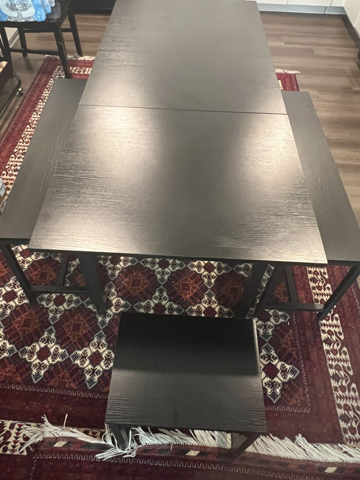 Dining Table for six people expandable black color brand new.