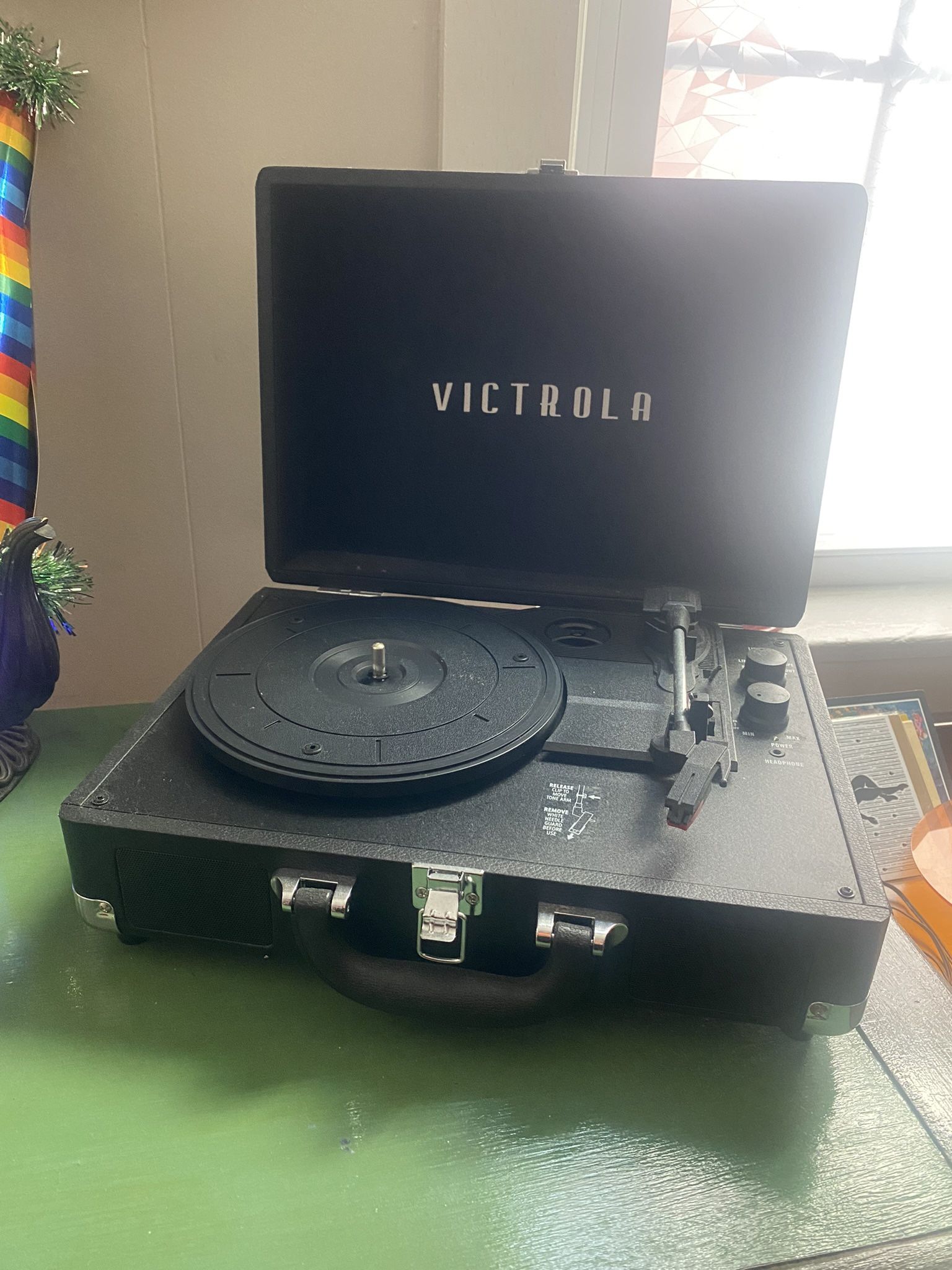 Victrola Portable Record Player And Bluetooth Speaker