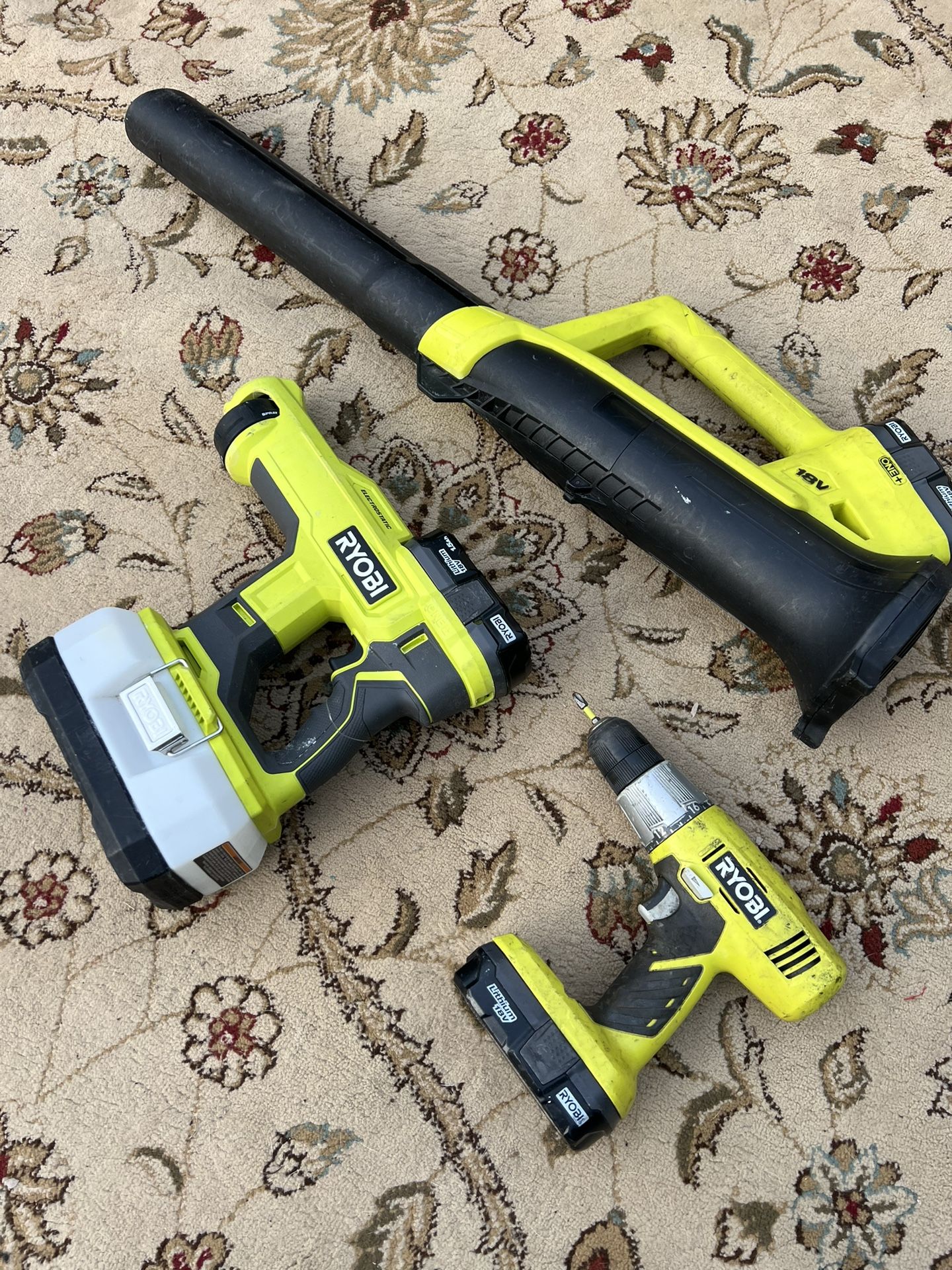 RYOBI Leaf-blower - Hammer Drill -Electrostatic Sprayer