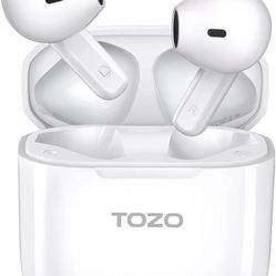  A3 2023 Upgraded Wireless Earbuds Bluetooth 5.3 Half in-Ear Lightweight Headsets with Digital Call Noise Reduction, Reset Button Hall Detection,Premi
