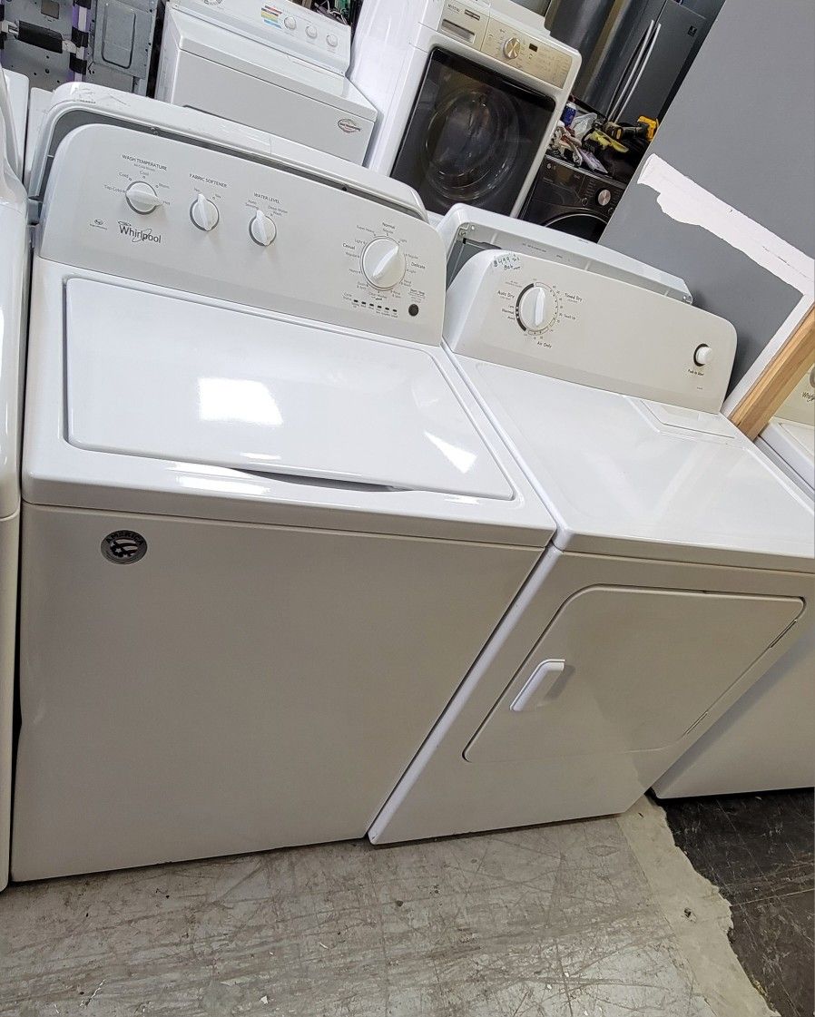 Whirlpool set Top load washer & Electric dryer with warranty Delivery Available Fee Depend on Address π π π»