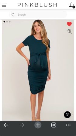 Dark green maternity dress size m