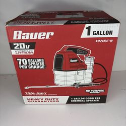 New Bauer 20v Sprayer 1 gallon