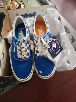 Vans Era Blue Checkerboard Low-Top Sneakers( Mens 6.5) ( women's 8.0)