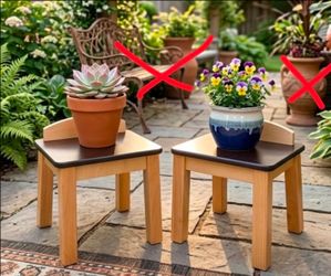 $15 each assorted plant stand plant pedestals front porch patio gardening