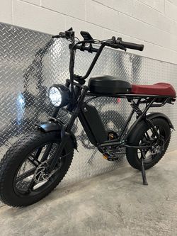 NEW 750W Dual Battery Long Seat S1 Scrambler Bench Seat, 35-39mph, Speed Lock Out,  30-75 miles range