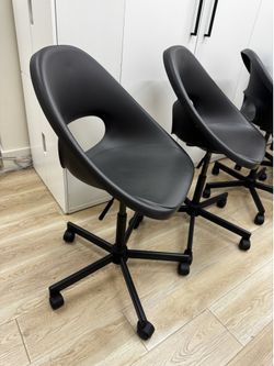 8 office chairs - ELDBERGET / MALSKÄR Swivel chair, dark gray/black