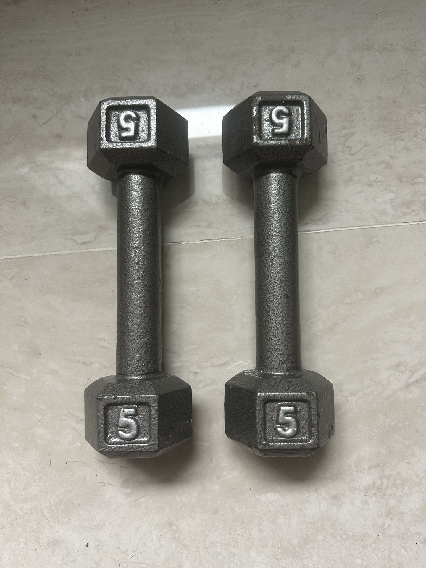 Two 5-lb Hand Weights