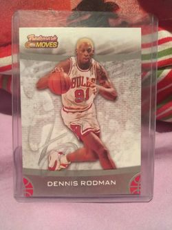 DENNIS RODMAN Autographed NBA Topps card Bulls